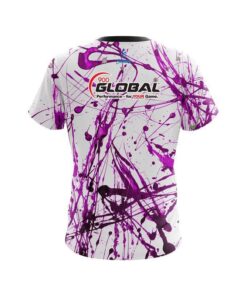 Alternative view of 900 Global Purple Paint Splash CoolWick Bowling Jersey