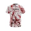 900 Global Red Paint Splash CoolWick Bowling Jersey - Image 2
