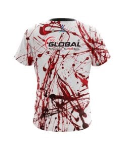 Alternative view of 900 Global Red Paint Splash CoolWick Bowling Jersey