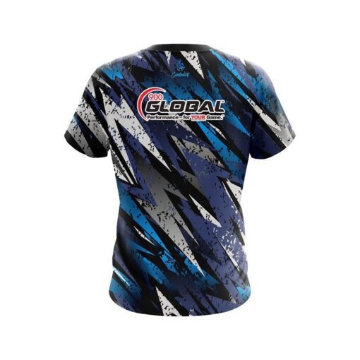 900 Global Retro Zig Zag CoolWick Bowling Jersey - Image 2