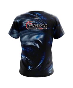 Alternative view of 900 Global After Dark Blue/Silver Pearl  CoolWick Bowling Jersey
