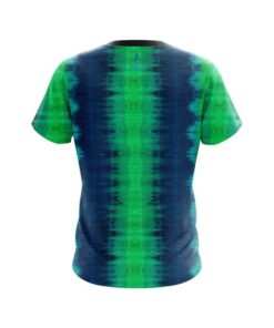 Alternative view of Plain Blue And Green Tie Dye CoolWick Bowling Jersey