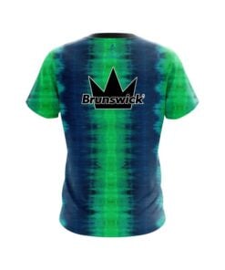 Alternative view of Brunswick Blue And Green Tie Dye CoolWick Bowling Jersey