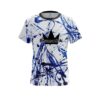 Brunswick Blue Paint Splash CoolWick Bowling Jersey