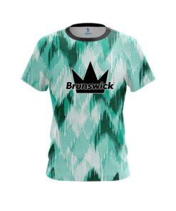 Brunswick Chevron Green CoolWick Bowling Jersey