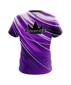 Alternative view of Brunswick Deep Purple  Stripes CoolWick Bowling Jersey