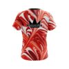 Brunswick Deep Red And White Liquid Swirls CoolWick Bowling Jersey - Image 2