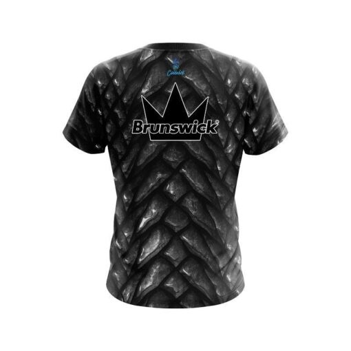 Brunswick Black Dragon Scales CoolWick Bowling Jersey - Image 2