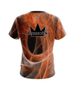 Alternative view of Brunswick Energy Swirls Orange CoolWick Bowling Jersey