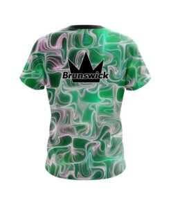 Alternative view of Brunswick Green Exotic Motion CoolWick Bowling Jersey