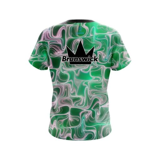 Brunswick Green Exotic Motion CoolWick Bowling Jersey - Image 2