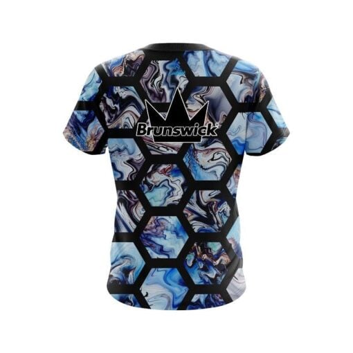 Brunswick Marble Hex CoolWick Bowling Jersey - Image 2