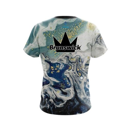 Brunswick Marbleized Ripple Pattern CoolWick Bowling Jersey - Image 2