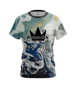 Brunswick Marbleized Ripple Pattern CoolWick Bowling Jersey