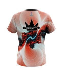 Alternative view of Brunswick Peach Motion Vortex CoolWick Bowling Jersey