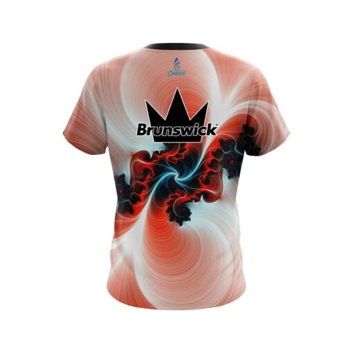 Brunswick Peach Motion Vortex CoolWick Bowling Jersey - Image 2