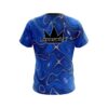 Brunswick Psychedelic Blue Flow CoolWick Bowling Jersey - Image 2