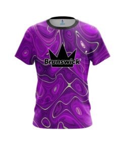 Brunswick Psychedelic Purple Flow CoolWick Bowling Jersey