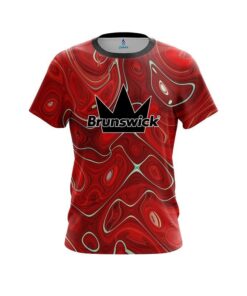 Brunswick Psychedelic Red Flow CoolWick Bowling Jersey