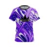 Brunswick Purple And White Liquid Swirls CoolWick Bowling Jersey
