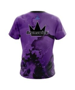 Alternative view of Brunswick Purple Graffiti Grunge CoolWick Bowling Jersey