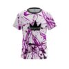 Brunswick Purple Paint Splash CoolWick Bowling Jersey