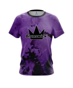 Brunswick Purple Graffiti Grunge CoolWick Bowling Jersey