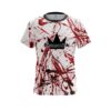 Brunswick Red Paint Splash CoolWick Bowling Jersey