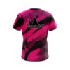Brunswick Solid Pink Grunge CoolWick Bowling Jersey - Image 2