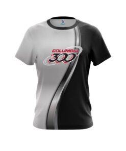 Columbia 300 Black And Silver Helix CoolWick Bowling Jersey