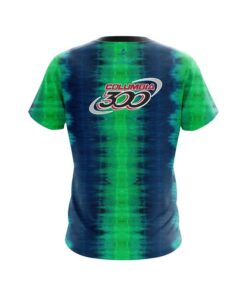 Alternative view of Columbia 300 Blue And Green Tie Dye CoolWick Bowling Jersey