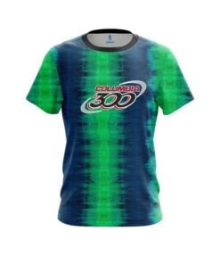 Columbia 300 Blue And Green Tie Dye CoolWick Bowling Jersey