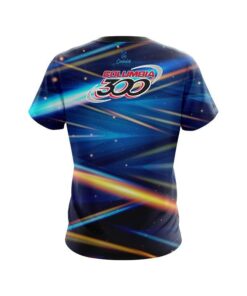 Alternative view of Columbia 300 Blue Futuristic Rays CoolWick Bowling Jersey
