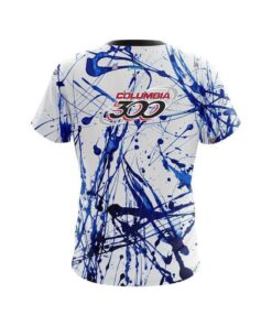 Alternative view of Columbia 300 Blue Paint Splash CoolWick Bowling Jersey