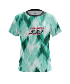 Columbia 300 Chevron Green CoolWick Bowling Jersey