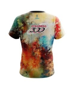 Alternative view of Columbia 300 Colorful Painted Canvas Grunge CoolWick Bowling Jersey