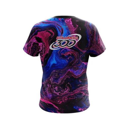 Columbia 300 Cotton Candy Marble CoolWick Bowling Jersey - Image 2