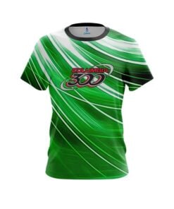 Columbia 300 Deep Green Stripes CoolWick Bowling Jersey