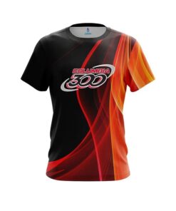 Columbia 300 Deep Orange Curve CoolWick Bowling Jersey