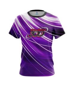 Columbia 300 Deep Purple Stripes CoolWick Bowling Jersey