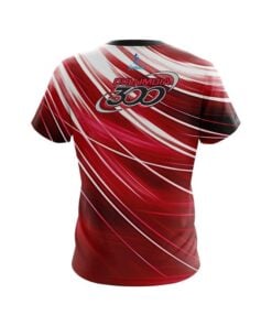 Alternative view of Columbia 300 Deep Red Stripes CoolWick Bowling Jersey
