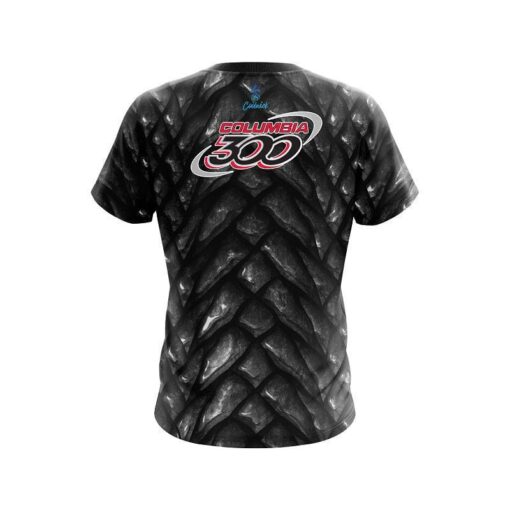 Columbia 300 Black Dragon Scales CoolWick Bowling Jersey - Image 2