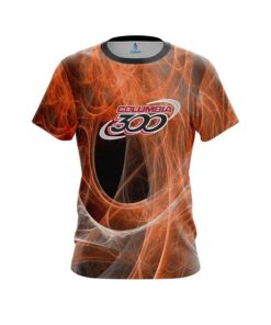 Columbia 300 Energy Swirls Orange CoolWick Bowling Jersey