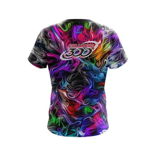 Columbia 300 Liquid Hypno Swirl CoolWick Bowling Jersey - Image 2