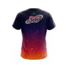 Columbia 300 Orange And Pink Fire Sparks CoolWick Bowling Jersey - Image 2