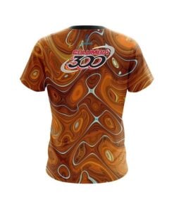 Alternative view of Columbia 300 Psychedelic Orange Flow CoolWick Bowling Jersey