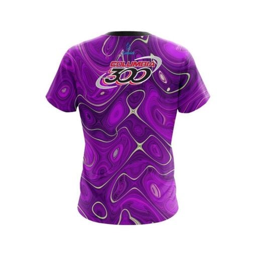 Columbia 300 Psychedelic Purple Flow CoolWick Bowling Jersey - Image 2
