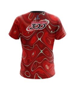 Alternative view of Columbia 300 Psychedelic Red Flow CoolWick Bowling Jersey
