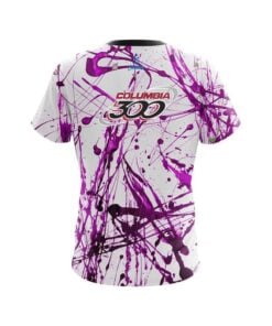 Alternative view of Columbia 300 Purple Paint Splash CoolWick Bowling Jersey