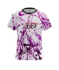 Columbia 300 Purple Paint Splash CoolWick Bowling Jersey